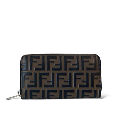 fendi zip wallet